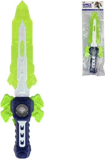 Spada spaziale luminosa per bambini con suono 49 cm - 1 pezzo