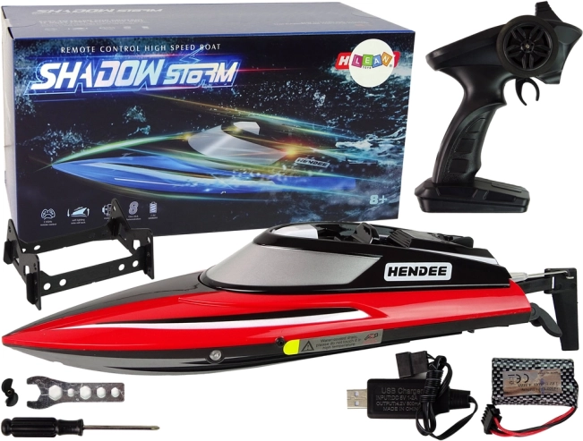 Motoscafo R/C 2.4G Rosso 20-25 KM/H