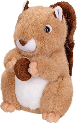 Scoiattolo di peluche con nocciola 22 cm