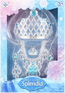 Set di bellezza con corona per bambini