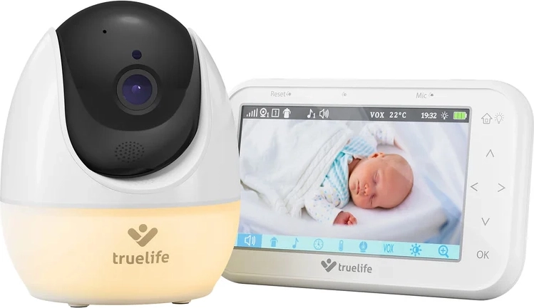 Baby monitor video TRUELIFE NannyCam R4 Pro con telecamera rotante e display IPS da 4,3"