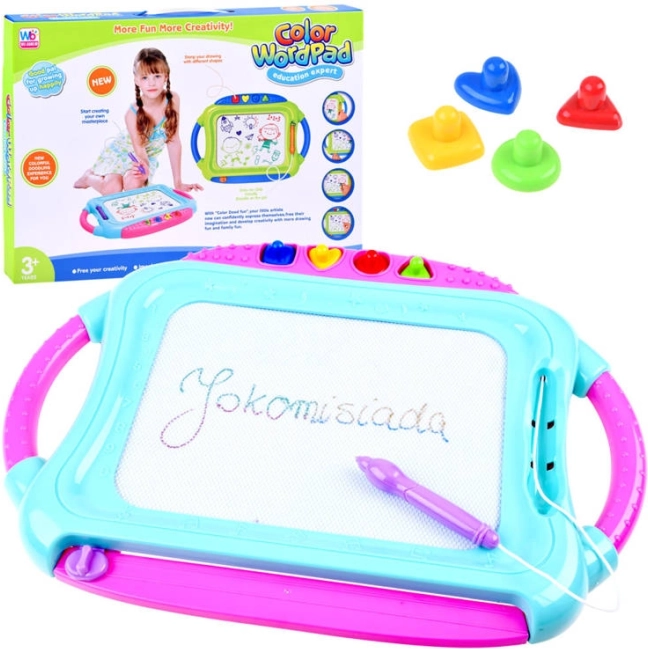 Lavagna magnetica colorata con timbri – Znikopis