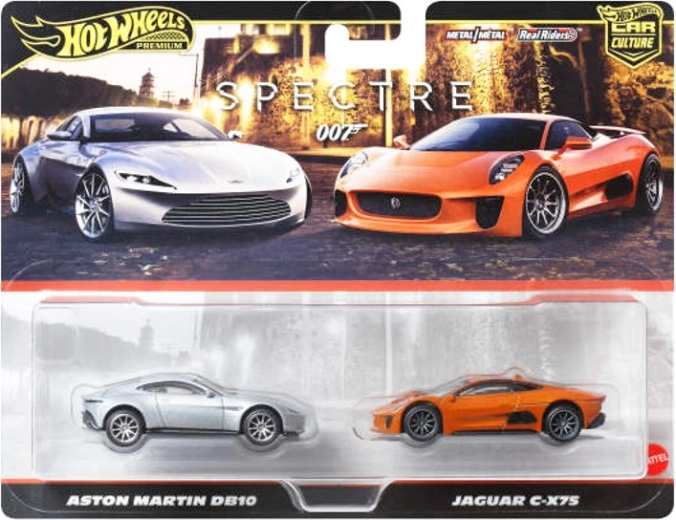 Hot Wheels Premium set di modelli Jaguar C-X75 e Aston Martin DB10 (James Bond)