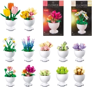 Costruzione fiore con mattoncini