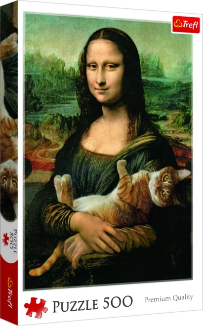 Puzzle Mona Lisa e gatto Mruczek