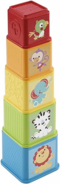 Torre colorata impilabile Fisher-Price