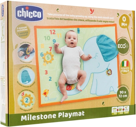 Chicco tappetino gioco traguardi in materiali riciclati 0m+