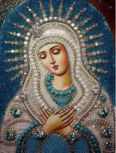 Norimpex pittura con diamanti Sacra Madre di Dio 30 × 40 cm - 1 pezzo