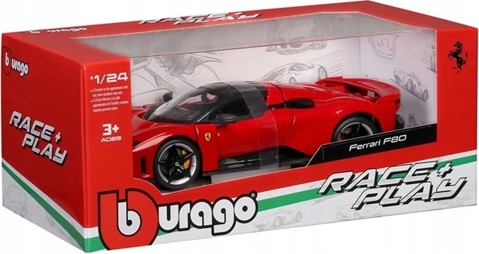 Modellino auto BBU Ferrari F80 1:24 rosso corsa (rosso)