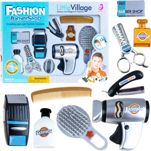 Set parrucchiere per bambini Elegant BARBER + accessori