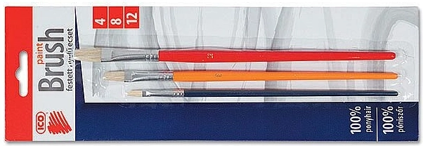 Set di pennelli piatti ICO 4, 8, 12