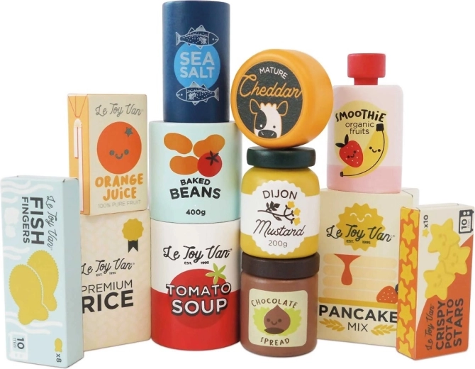 Le Toy Van Set di alimenti in legno per bambini