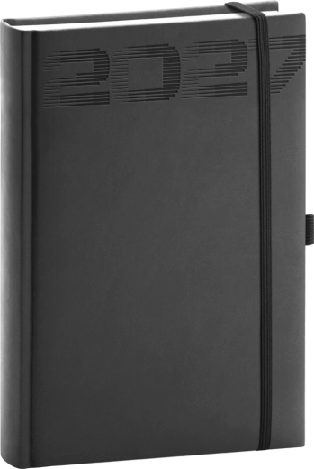 Agenda giornaliera Notique Aprint Top 2027 nera 15 × 21 cm