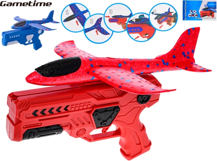 Gametime pistola con aereo lanciabile in schiuma per bambini