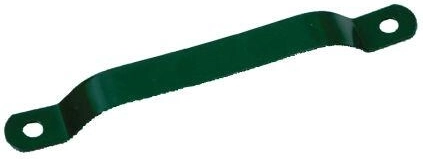 Collare per palo 60 mm, zincato e PVC, verde