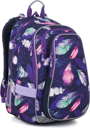 Zaino scolastico Topgal LYNN piume viola