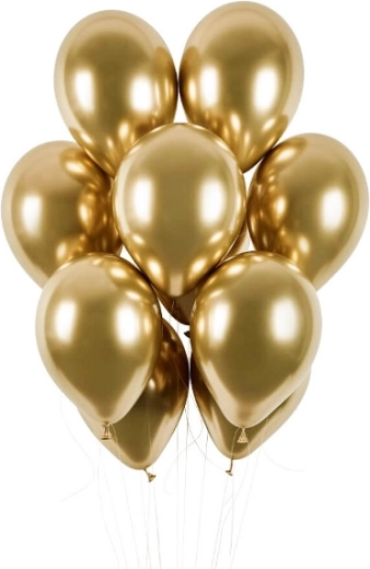 Palloncini cromati lucidi oro 13" – set da 50 pz