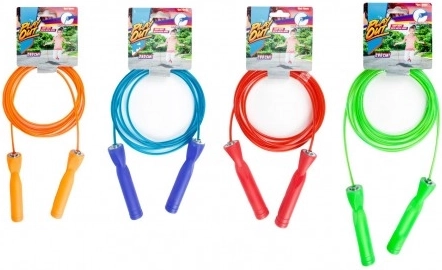 Corda per saltare 280 cm con manico in plastica e cuscinetti a sfera