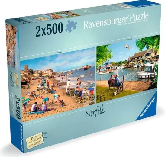 Puzzle Ravensburger Picturesque Landscapes n. 2: Norfolk 2×500 pezzi