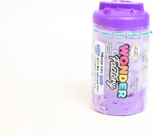 MGA Wonder Factory NeverDrySand sabbia viola in barattolo con rullo 4 in 1