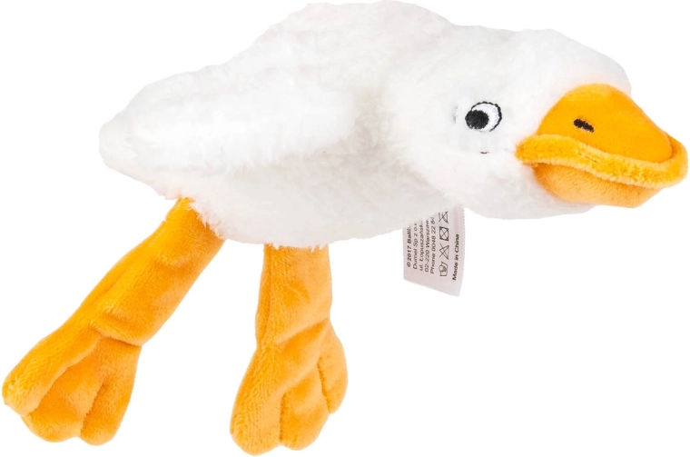 Oca di peluche sensoriale Balibazoo 23 cm bianca