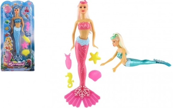 Bambola sirena con accessori per l’acqua 34 cm