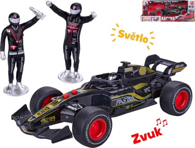 Auto da corsa con motore a inerzia 19 cm con luci e suoni