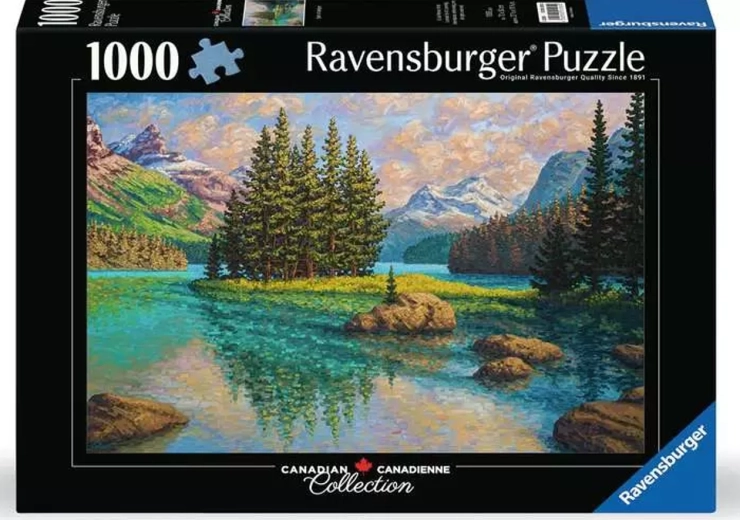 Puzzle Ravensburger Canadian Collection: Spirito del fiume Maligne 1000 pezzi