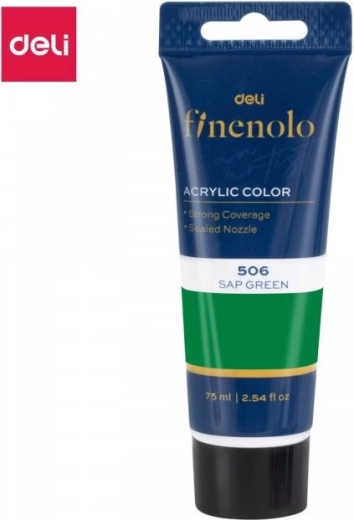 Colore acrilico verde scuro 75 ml
