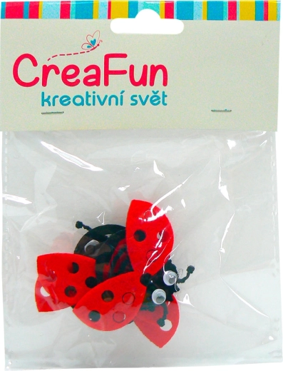 Coccinelle colorate per bambini, set da 4 pezzi (5,8 × 4 cm)