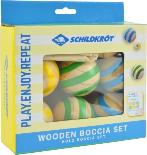 Schildkröt bocce set in legno