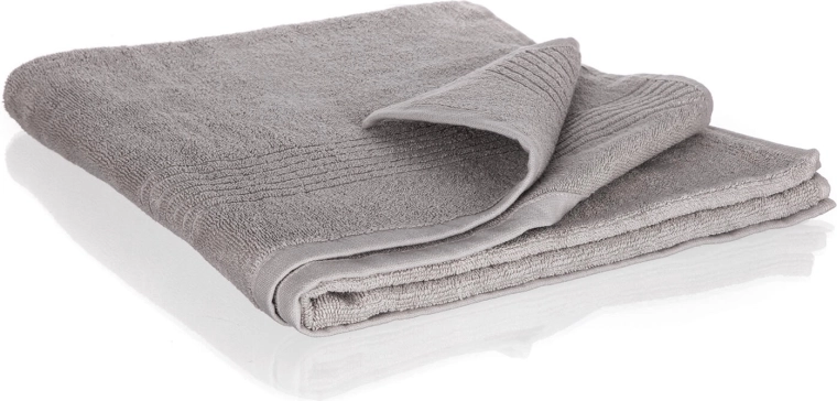 Asciugamano Loris 70 × 140 cm in cotone, grigio chiaro