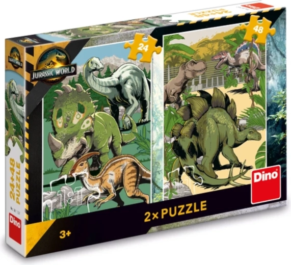 Jurassic World puzzle per bambini 24 e 48 pezzi