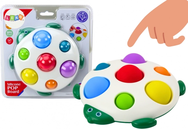 Giocattolo sensoriale tartaruga tabellone pop-it