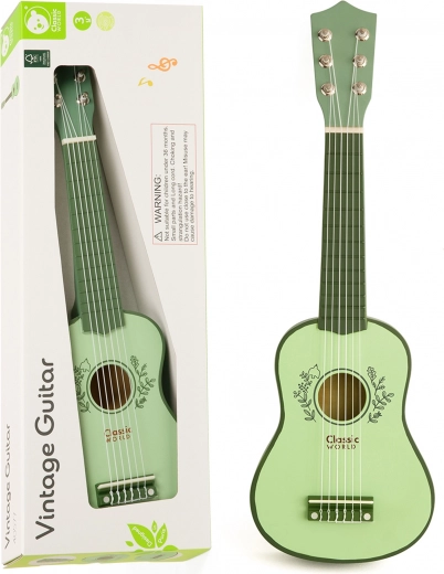 Chitarra in legno per bambini Vintage CLASSIC WORLD 3+
