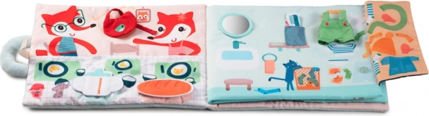 Libro didattico tessile con la volpe Alice – buongiorno