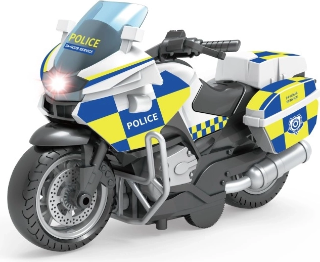 Moto della polizia con funzione pull back