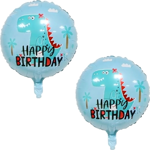 Set di palloncini compleanno dinosauro 5 pz
