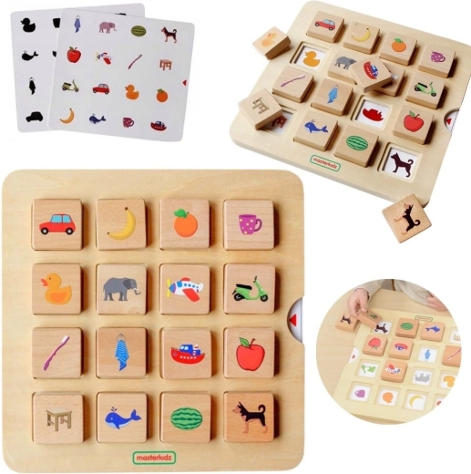 Gioco Montessori MASTERKIDZ per abbinare ombre e oggetti