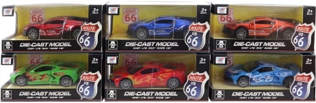 Auto sportivo in metallo con retrocarica e portiere apribili