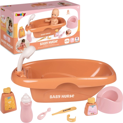 Smoby Baby Nurse vasca per bambole con accessori