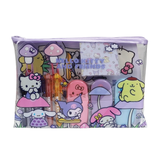 Hello Kitty e amici grande set scolastico con motivo Mushroom