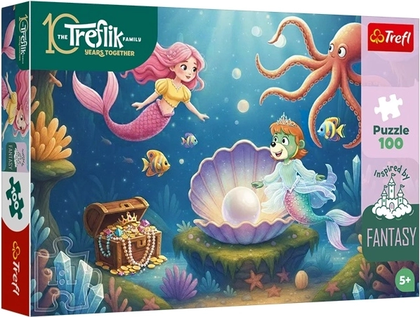 Puzzle ispirato al fantasy nel regno delle fate del mare, 100 pezzi
