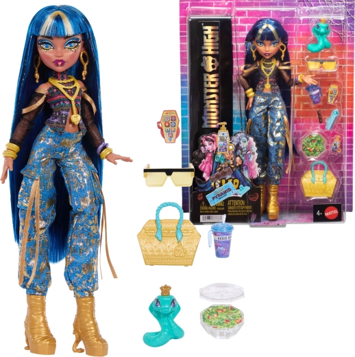 Monster High Cleo De Nile bambola 26 cm con accessori e animaletto