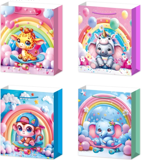 Borsa regalo L con dolci animaletti 30 × 40 × 12 cm