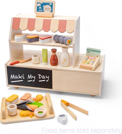 Banco in legno per bambini mini ristorante
