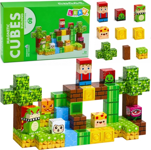 Cubetti magnetici – mondo pixel (80 pezzi)