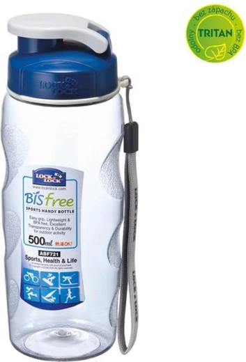 Borraccia in plastica Bisfree da 500 ml blu