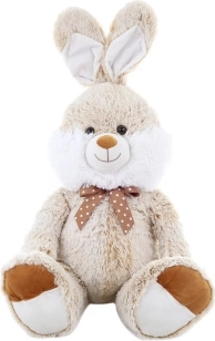 Coniglietto di peluche seduto con fiocco, 100 cm