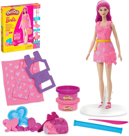 Play-Doh Barbie set creativo Capelli e cuori